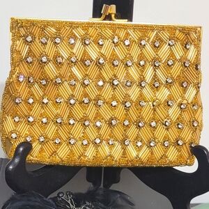 Stunning rhinestones and beaded bag